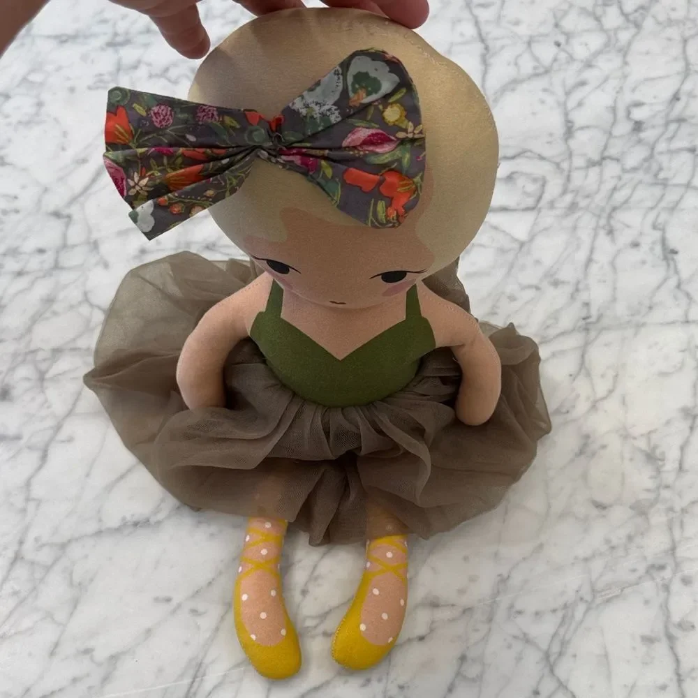 Candy Kirby Ballerina Doll with Green and Brown Dress